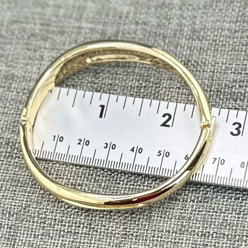 NWT Pilgrim Jewelry Free Recycled Cut-Out Gold Plated Bangle Bracelet